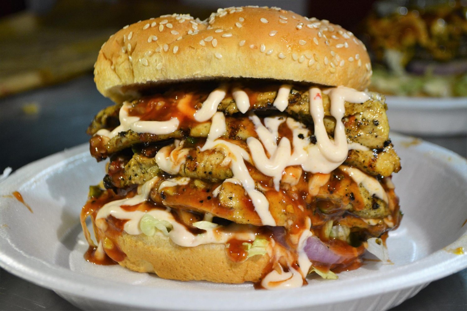 Super Whoper Chicken Burger