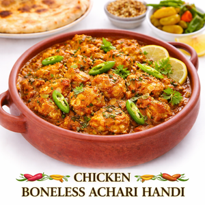 Chicken Boneless Achari Handi