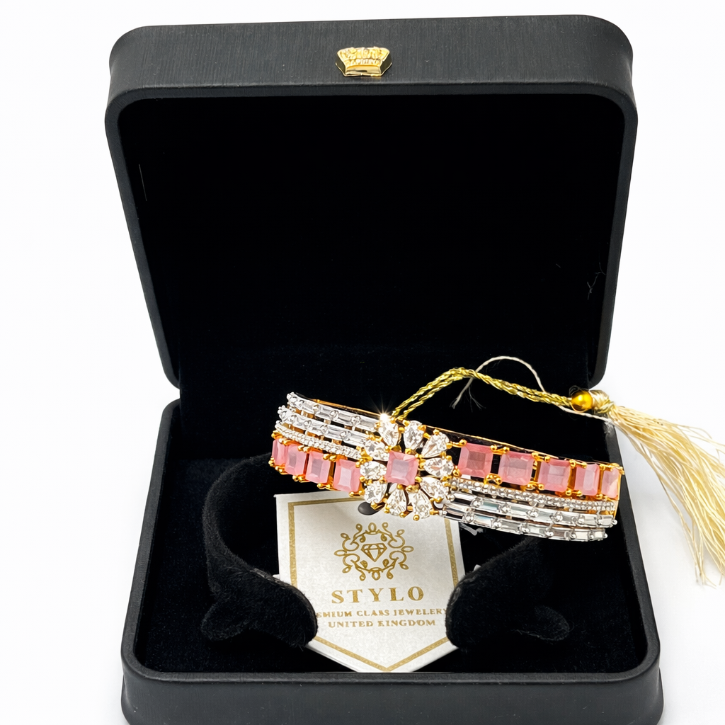 Golden Flower Zirkon Bracelet