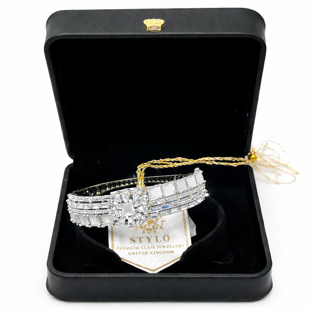 Silver Flower Zirkon Bracelet