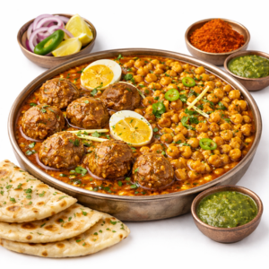 Kofta Anda Chana With Naan