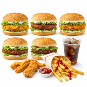 Thunder Fillet Burger with Fries+345ml