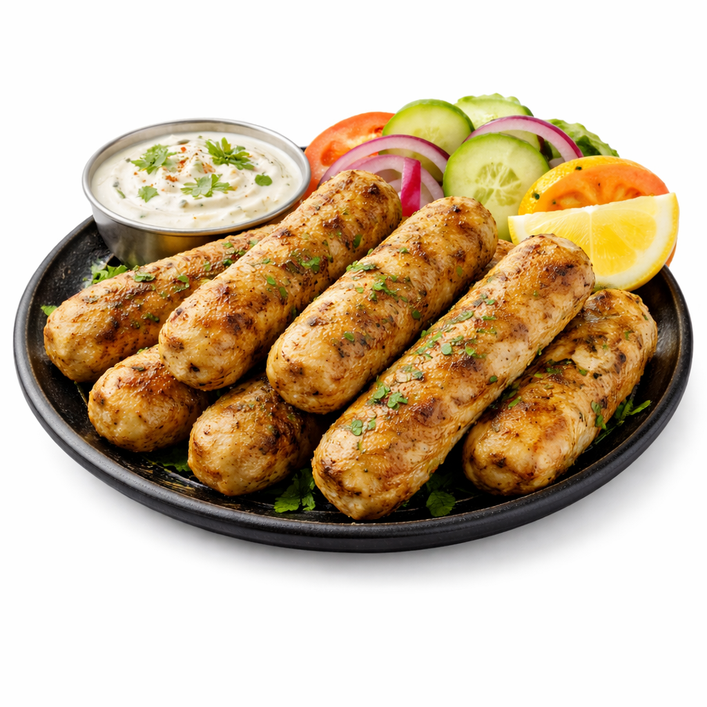 Chicken Kebab  Single Serving 4 Pcs